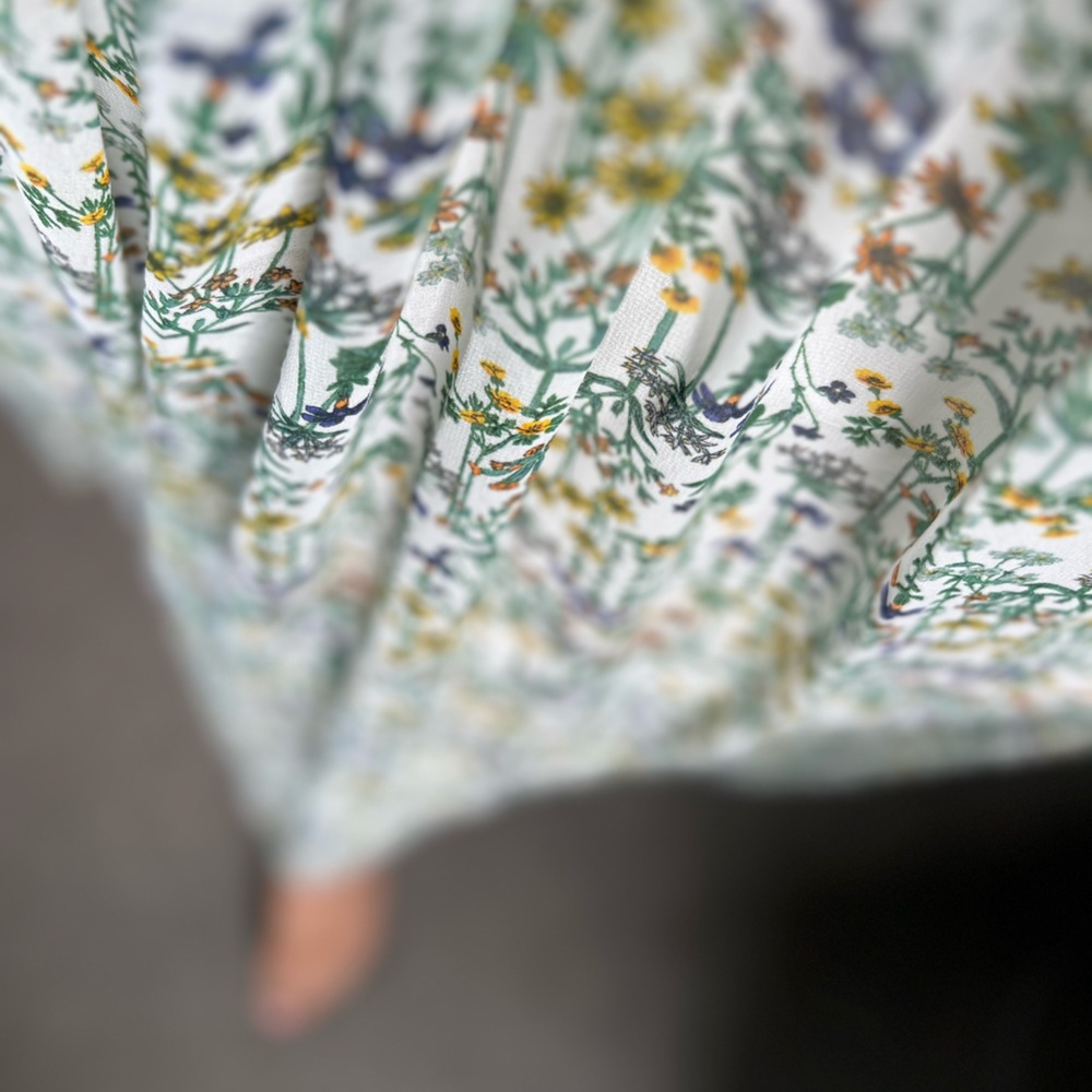 ASOS Floral Maxi Dress in Green and White - Picture 6 of 6